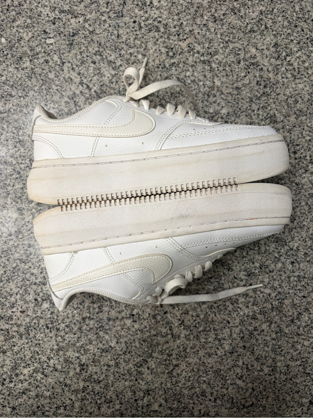 Nike Court Vision Alta LTR Triple White Platform Sneaker DM0113-100 Women's 8.5 - Picture 7 of 17